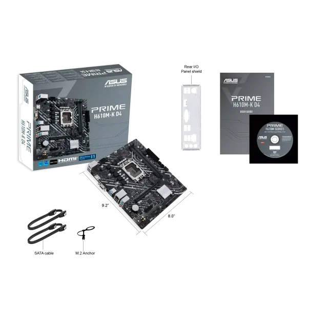 Материнская плата ASUS PRIME H610M-K (90MB1GA0-M0EAY0) купить! 