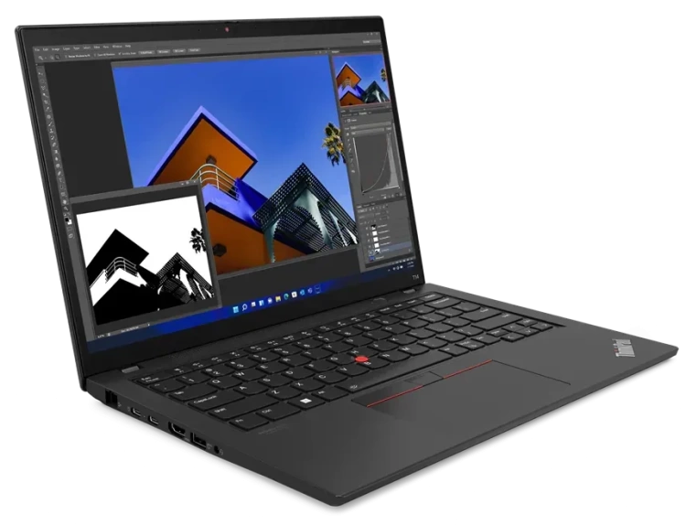 Ноутбук Lenovo ThinkPad T14p (Intel Core i9 13900H/14"/2240x1400/16Gb/SSD 512Gb/Iris Xe Graphics/Windows 11 Pro) Gray - фото