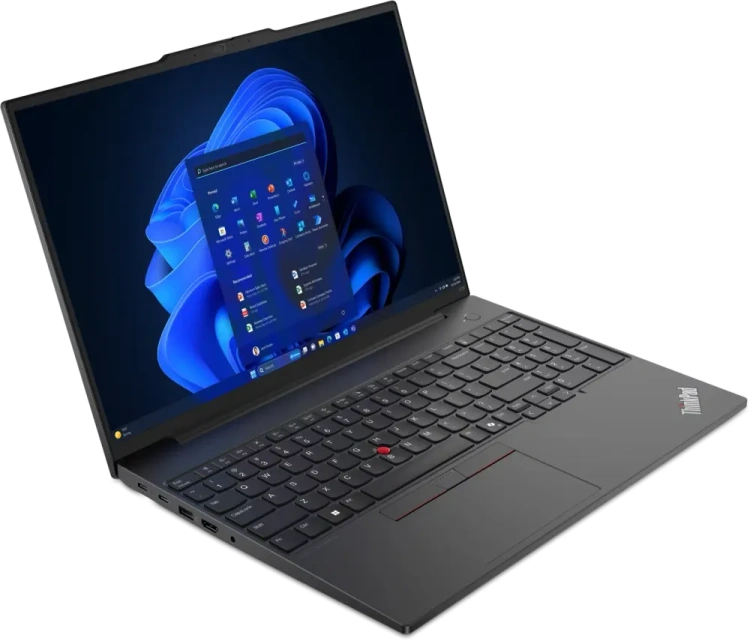 Ноутбук Lenovo ThinkPad E16 Gen 2 (AMD Ryzen R7-7735HS/16" 1920x1200/32Gb/1024Gb SSD/AMD Radeon 680M/Win 11 Pro) Black - фото