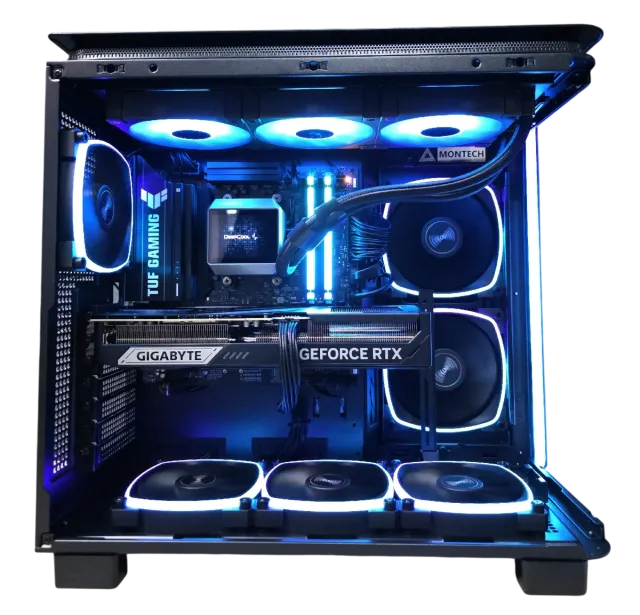 Игровой компьютер 989538 (Ryzen 5 7600X3D 4,1 ГГц/AMD B850/32 ГБ DDR5 6 ГГц/2048 ГБ SSD/RTX 5070 12 ГБ/Wi-Fi/750W/Montech KING 95 PRO ARGB Black) - купить по выгодной цене!