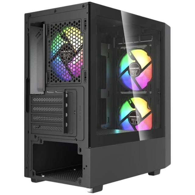 Компьютерный корпус Powercase Mistral SM02 TG FRGB Black (CMMSM02B-L3) купить! 