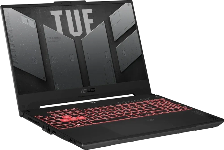 Ноутбук ASUS TUF Gaming FA507NUR (AMD Ryzen 7 7435H/15.6" FHD/32Gb/4096Gb SSD/NVIDIA GeForce RTX 4050/Win 11 Pro) Серый - фото