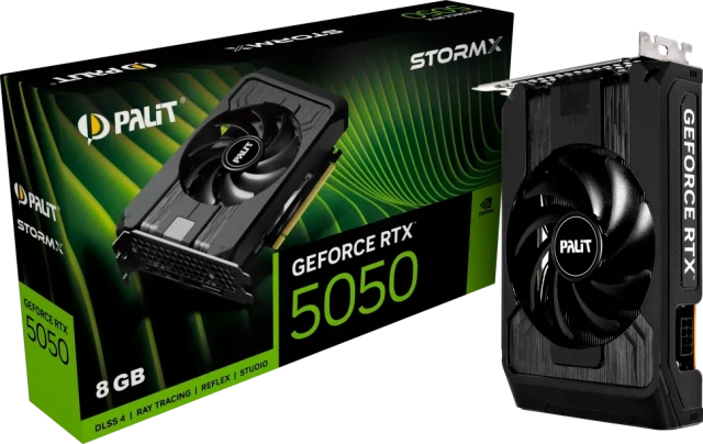 Видеокарта Palit GeForce RTX 5050 StormX 8Gb (NE65050019P1-GB2070F), Retail купить! 