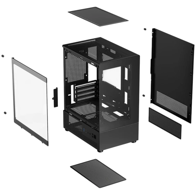 Компьютерный корпус XASTRA Q300M 3FRGB TG Black (Q300M-3FC12F) купить! 