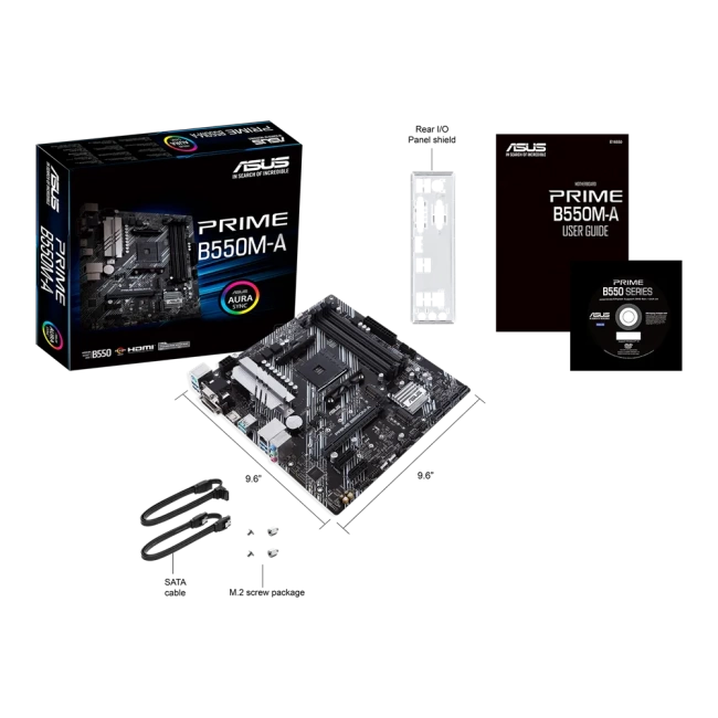Материнская плата Asus PRIME B550M-A (AM4/AMD B550/4xDDR4/mATX) купить! 