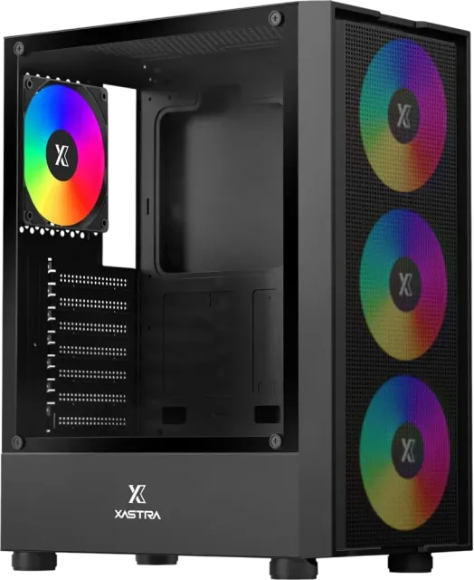 Компьютерный корпус XASTRA A301 4FRGB Black (A301-BK-FC120FRGB-4F-GL) купить! 