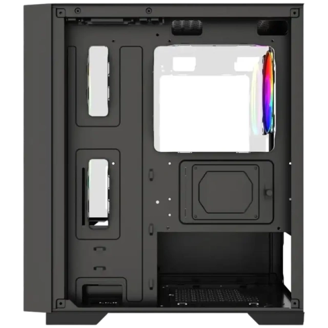 Компьютерный корпус Powercase Mistral Micro A12B FRGB Black (CMMA12B-L3) купить! 