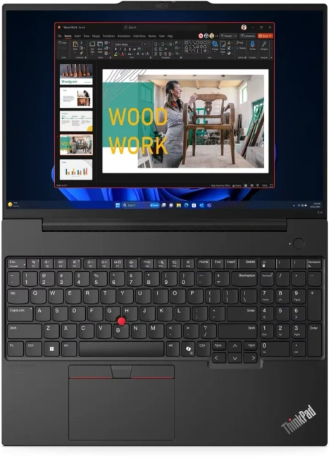 Ноутбук Lenovo ThinkPad E16 Gen 2 (AMD Ryzen R7-7735HS/16" 1920x1200/32Gb/1024Gb SSD/AMD Radeon 680M/Win 11 Pro) Black - фото