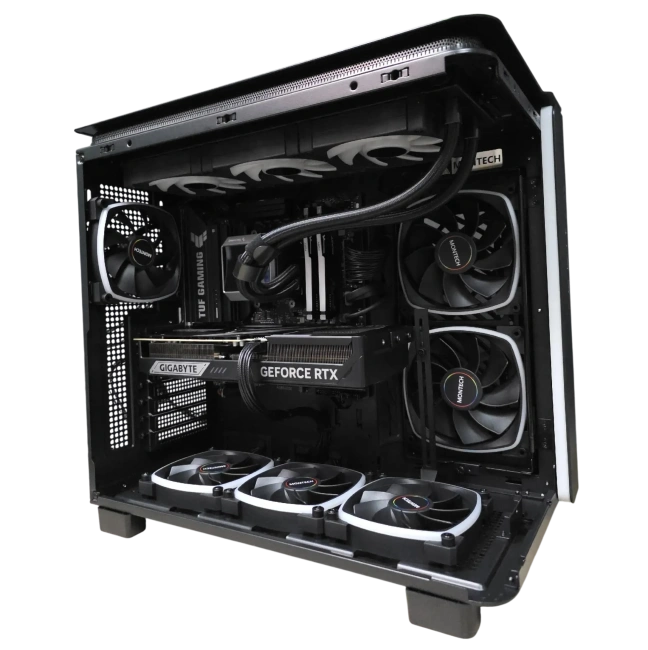 Игровой компьютер 989554 (Ryzen 5 9600X 3,9 ГГц/AMD B850/32 ГБ DDR5 6 ГГц/2048 ГБ SSD/RTX 5070 12 ГБ/Wi-Fi/750W/Montech KING 95 PRO ARGB Black) - купить по выгодной цене!