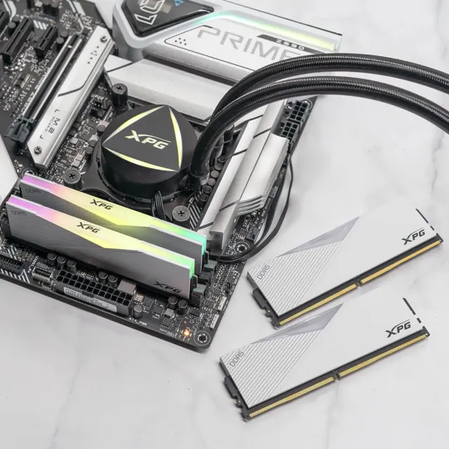Оперативная память DDR5 64 ГБ 6400 МГц ADATA XPG LANCER RGB White (AX5U6400C3232G-DCLARWH) модулей 2 шт. купить! 
