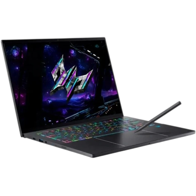 Ноутбук Acer Predator Triton 14 AI PT14-52T-96T3  (Ultra 9 288V/14.5" 2.8K OLED 120Hz Touch/32Gb/2Tb SSD/NVIDIA GeForce RTX 5070 8Gb/Win 11 Home/Стилус) Black - фото