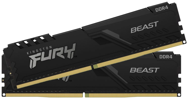 Оперативная память DDR4 32 ГБ 3600 МГц Kingston FURY Beast Black (KF436C18BBK2/32) модулей 2 шт. купить! 
