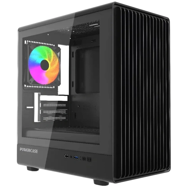 Компьютерный корпус Powercase Mistral Micro C4B ARGB Black (CMMCB-A4) купить! 