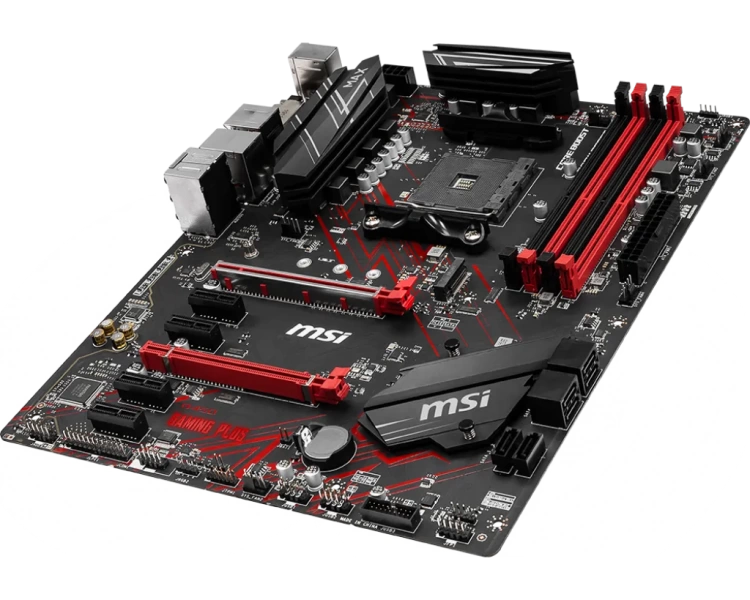 Материнская плата AMD B450 SAM4 ATX MSI B450 GAMING PLUS MAX купить! 