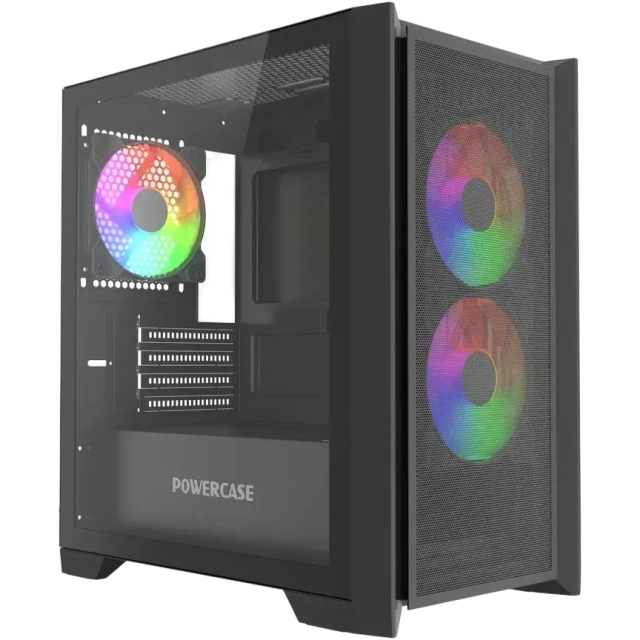 Компьютерный корпус Powercase ALISIO Micro Z3B ARGB V2 ARGB Black (CAMZB-A3-V2) купить! 