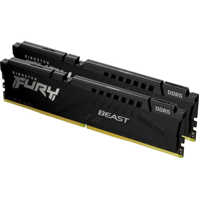 Оперативная память DDR5 64 Gb 6000 MHz Kingston FURY Beast Black (KF560C30BBK2-64) купить! 