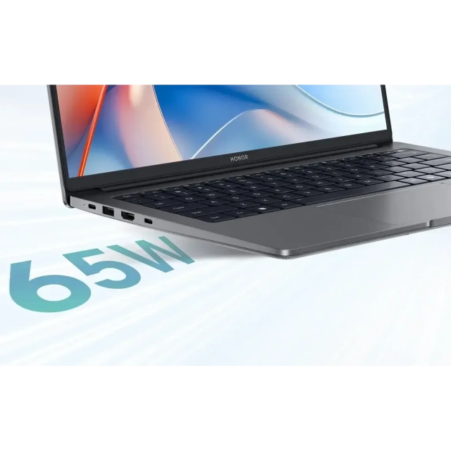 Ноутбук HONOR MagicBook X14 Plus FRB-X (Intel Core 5 220H/14" 1920x1200/16Gb/512Gb SSD/Intel Graphics/Win 11 Home) 5301ALWC_L,Серый, Русская раскладка - фото