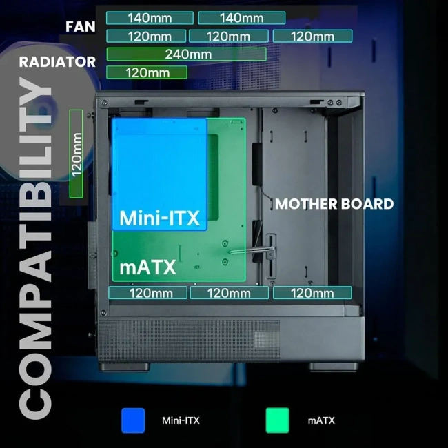 Игровой компьютер 669111 (Core i5-12400F 2.5 ГГц/B660/8 ГБ DDR4 2.6 ГГц/256 ГБ SSD/Radeon RX 6800 16 ГБ/Блок  650W/Корпус Zalman N4/Win 10 Pro Trial) - купить по выгодной цене!