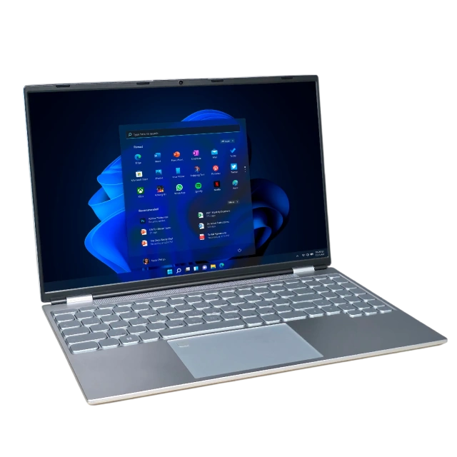 Ноутбук для работы и учебы 16 IPS 4 ядра HL160 (Intel N95/16"1920x1200/16Gb/512GB SSD/WiFi/BT/Win 11 Pro) Silver - фото