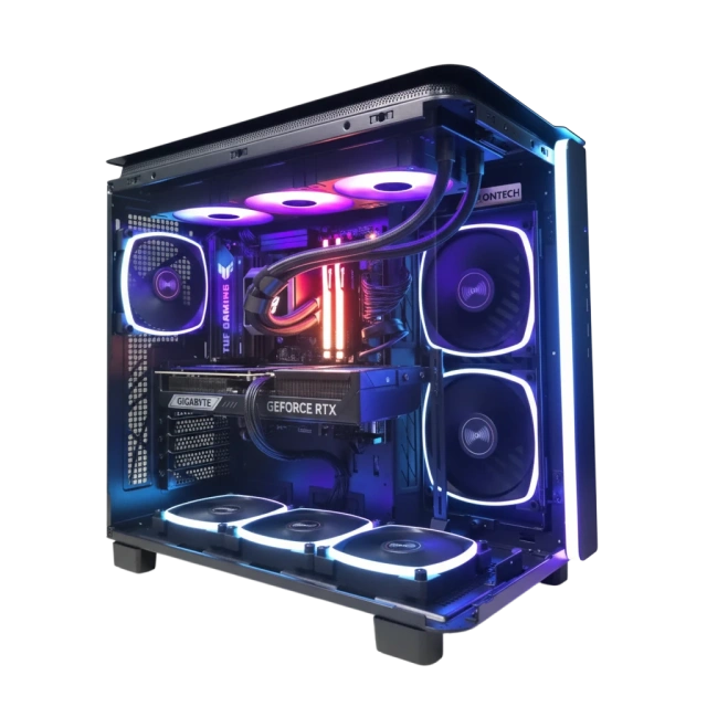 Игровой компьютер 989550 (Ryzen 5 9600X 3,9 ГГц/AMD B850/32 ГБ DDR5 6 ГГц/1024 ГБ SSD/RTX 5070 12 ГБ/Wi-Fi/750W/Montech KING 95 PRO ARGB Black) - купить по выгодной цене!