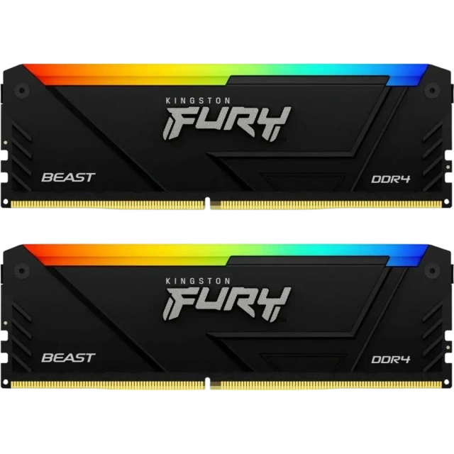 Оперативная память 32 Gb 3200 MHz Kingston FURY Beast RGB XMP Black (KF432C16BB12AK2/32) купить! 