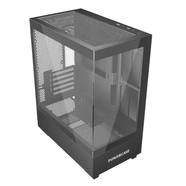 Компьютерный корпус Powercase Vision Micro M TG Black (CVMMB-L0) купить! 