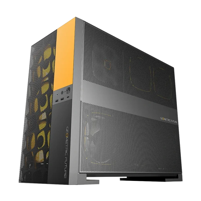 Игровой компьютер 992045 (Core i5-14400F 2500 ГГц/Intel B760/32 ГБ DDR5 6 ГГц/1024 ГБ SSD/RTX 5070 12 ГБ/Wi-Fi/750W/Geometric Future Model 5 ARGB Vent Black Yellow) - купить по выгодной цене!