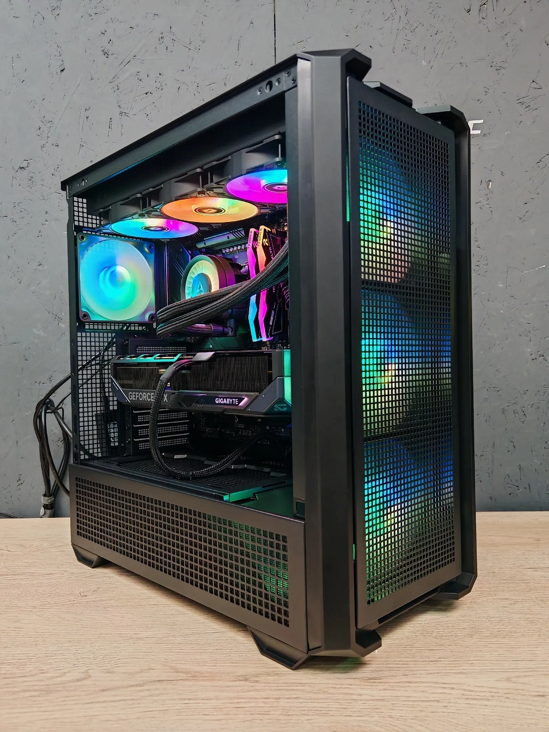 Игровой компьютер 691728 (i7-14700KF 3.4 ГГц/Z790/32 ГБ 6000 MHz DDR5/1 ТБ SSD/RTX 4060 8 ГБ/Wi-FI/750W/Cougar MX600 RGB черный)