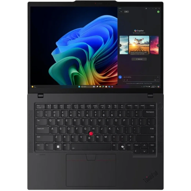 Ноутбук Lenovo ThinkPad T14 Gen 6 (AMD Ryzen 7 PRO 350/14" 1920x1200/16Gb/512Gb SSD/Win 11 Pro) 21QJ00CNUS,Черный, Русская клавиатура - фото