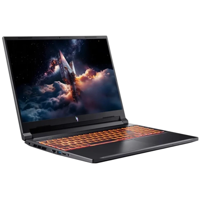 Ноутбук Acer Nitro V 16 AI ANV16-42-R309 (AMD Ryzen 5 240/16" 1920x1200/16Gb/512Gb SSD/NVIDIA GeForce RTX 5050 8Gb/Win 11 Home) Black - фото