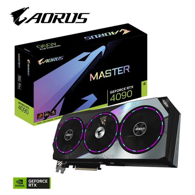 Видеокарта GIGABYTE AORUS GeForce RTX 4090 MASTER 24G (GV-N4090AORUS M-24GD), Retail купить! 