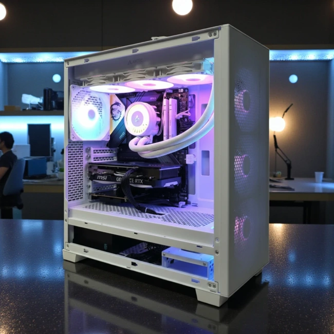 Игровой компьютер 990273 (Core Ultra 5 245K 4,2 ГГц/Intel Z890/32 ГБ DDR5 6 ГГц/2048 ГБ/RTX 5070 12 ГБ/Wi-Fi/750W/Phanteks 523 XT PRO ULTRA Matte TG RGB White) - купить по выгодной цене!