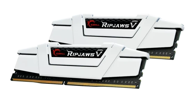 Оперативная память DDR4 32 Gb 3600 MHz G.SKILL RIPJAWS V White (F4-3600C18D-32GVW) купить! 