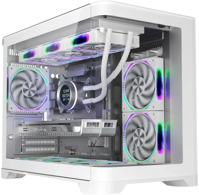 Компьютерный корпус 1STPLAYER UVIEW UV6 White (UV6-WH) купить! 