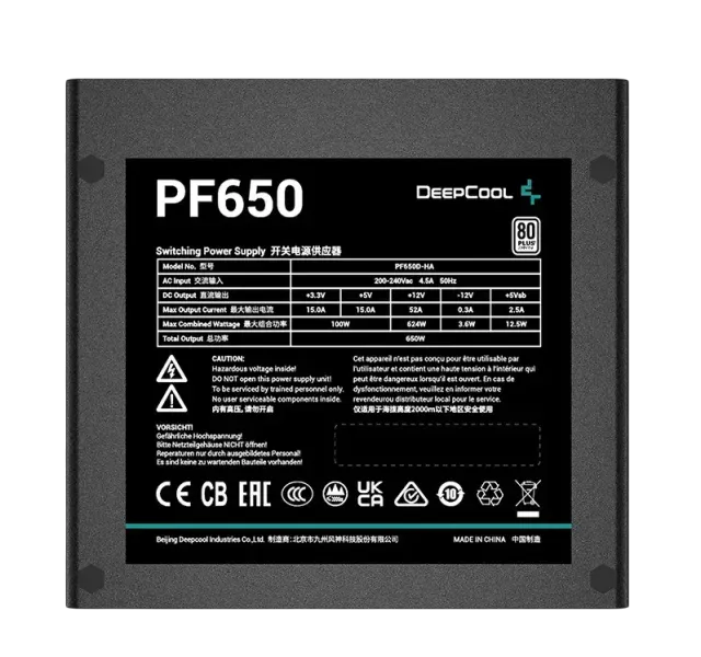 Блок питания Deepcool 650W PF650 (R-PF650D-HA0B-EU) купить! 