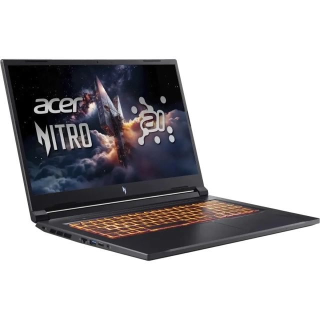 Ноутбук Acer Nitro V 17 AI ANV17-41-R6A6w11p (AMD Ryzen 7 260/17.3" 1920x1080/16Gb/1Tb SSD/NVIDIA GeForce RTX 5060 8Gb/Win11Pro) Black - фото