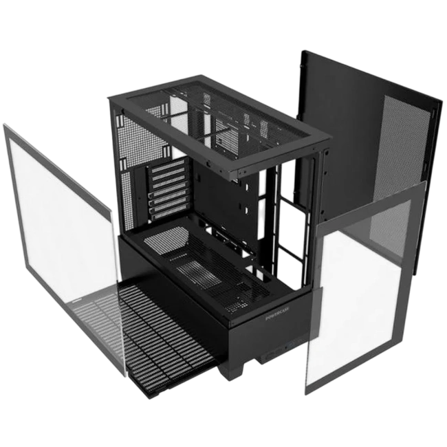 Компьютерный корпус Powercase Vision Black V2 TG Black (CVBAV2-L0) купить! 