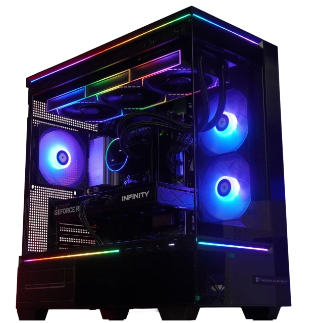 Игровой компьютер 989715 (Ryzen 7 9800X3D 4,7 ГГц/AMD B850/32 ГБ DDR5 6 ГГц/1024 ГБ SSD/RTX 5070 TI 16 ГБ/Wi-Fi/1000W/Thermalright M10 TG Black ) - купить по выгодной цене!