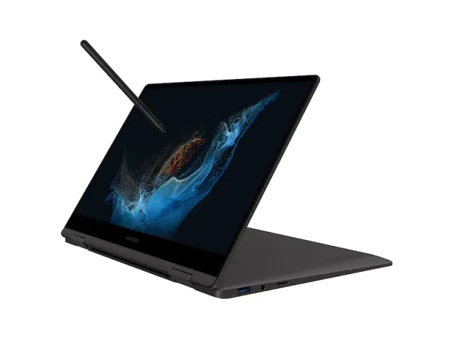 Ноутбук Samsung Galaxy Book2 360 (Core i7-1255U/13.3" FHD AMOLED Touch/16Gb/512Gb SSD/Win 11 Home) Graphite - фото