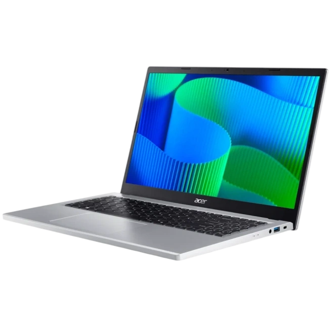 Ноутбук Acer Extensa 15 EX215-34-P0AB (Intel N200/15.6"/1920x1080/8Gb/256GB SSD/Intel UHD Graphics/Wi-Fi/Bluetooth/no OS) Silver - фото