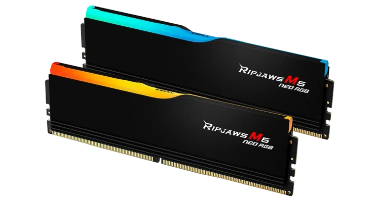 Оперативная память DDR5 32 Gb 6000 MHz G.Skill RIPJAWS M5 NEO RGB Black (F5-6000J3636F16GX2-RM5NRK) купить! 