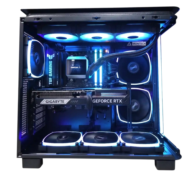 Игровой компьютер 989536 (Ryzen 5 7600X3D 4,1 ГГц/AMD B850/32 ГБ DDR5 6 ГГц/1024 ГБ SSD/RTX 5070 TI 16 ГБ/Wi-Fi/750W/Montech KING 95 PRO ARGB Black) - купить по выгодной цене!