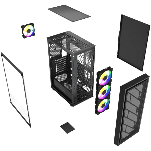 Компьютерный корпус Powercase Mistral EA16 TG FRGB Black (CMAEA16-L4) купить! 
