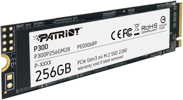 Твердотельный накопитель SSD 256 ГБ M.2 NVMe Patriot (P300P256GM28) купить! 