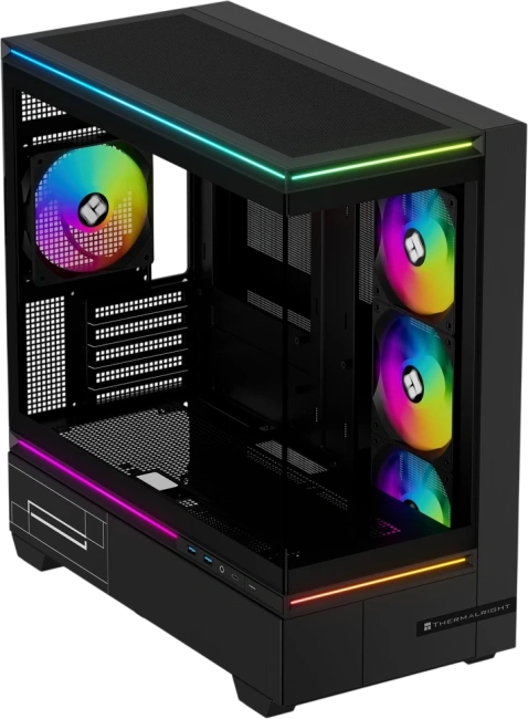 Компьютерный корпус Thermalright M10 FAN4-C TG ARGB Black (TRTLM10BF4C) купить! 
