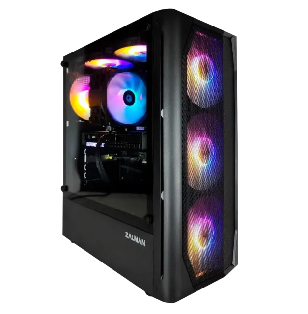 Игровой компьютер 991679 (Core i5-13400F 2.5 ГГц/Intel B760/32 ГБ 6.0 ГГц/1024 SSD/RTX 5050 8 ГБ/Wi-Fi/650W/ALSEYE Audin-BK ARGB Black) - купить по выгодной цене!