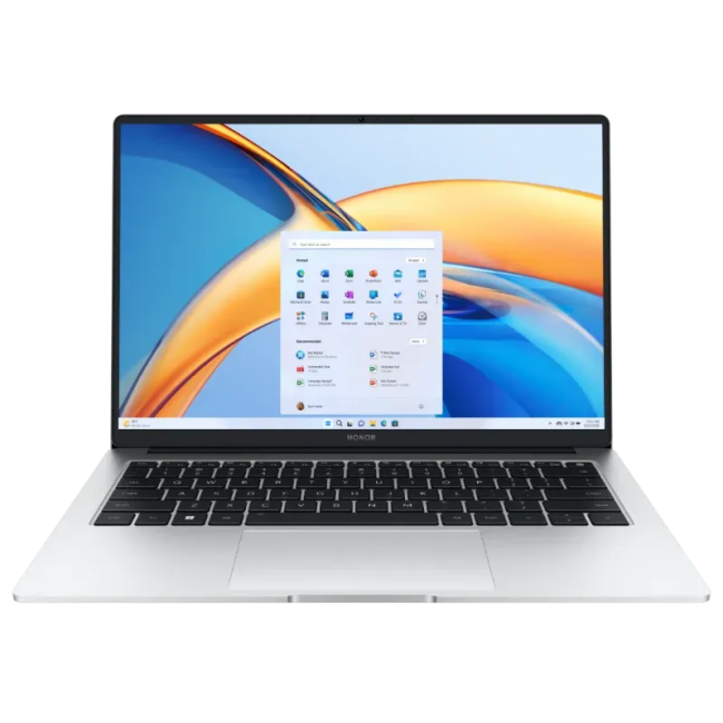 Ноутбук HONOR MagicBook X 14 2024 (Core i5-13420H/14"/1920x1200/16 Гб/512 Гб SSD/UHD/Win 11 H) 5301AHQD Silver - фото