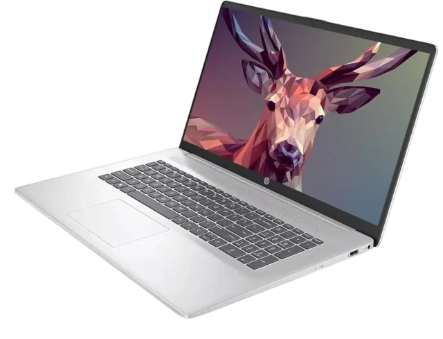 Ноутбук HP 17-cp3155cl (AMD Ryzen 5 7430U/17.3" Touchscreen 1600x900/64Gb/2Tb SSD/Wi-Fi/BT/Win 11 Pro) Silver - фото