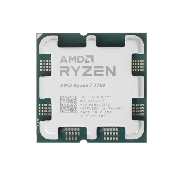 Процессор AMD Ryzen 7 7700 (3.8 ГГц - 5.3 ГГц / AM5 / кол-во ядер: 8  / TDP 65 Вт), OEM купить! 