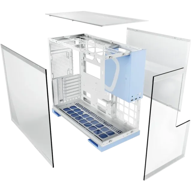 Компьютерный корпус Geometric Future Model 5 White/Blue (1AM5WKPB00100) купить! 
